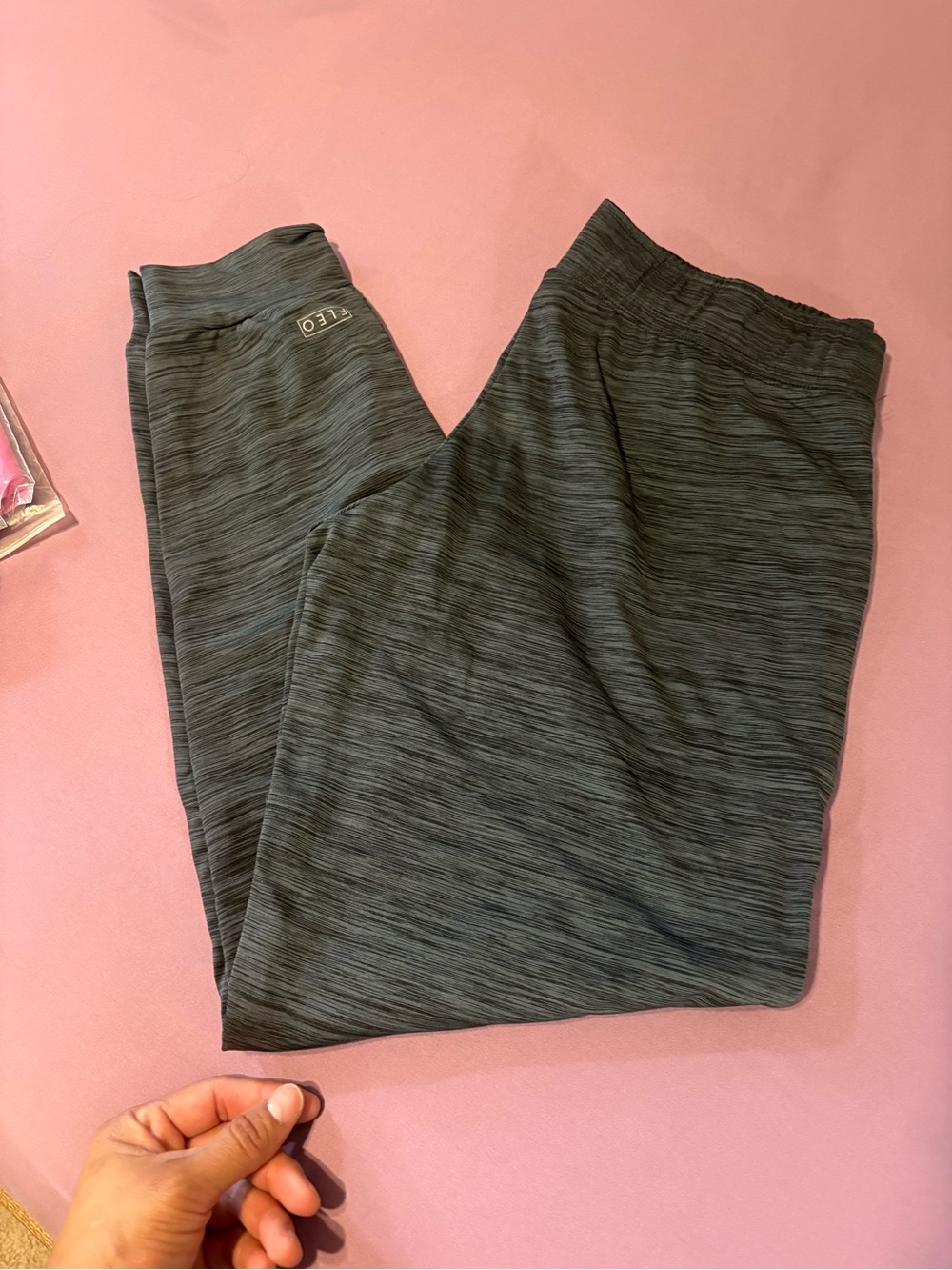 Fleo Dark Gray Heather Track Joggers